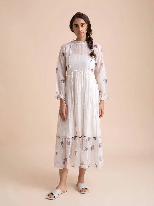 Midi dresses with patchwork patterns for a one - of - a - kind style Violets Ribbon Dress