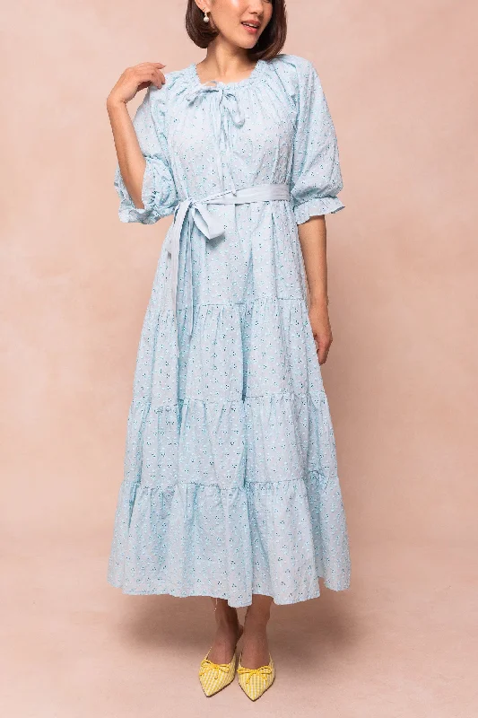 Everyday Dress with Printed Animals for a Playful Look​ Gigi Dress in Blue