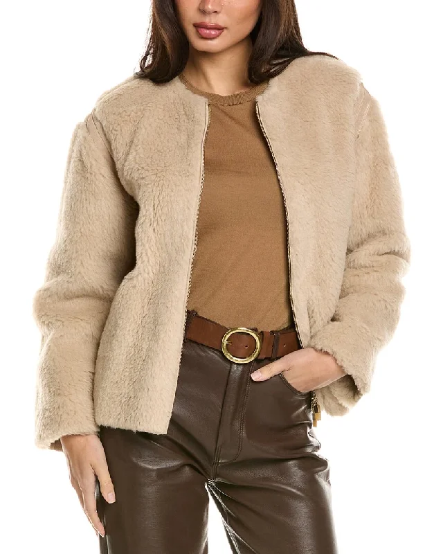 Max Mara Panno Alpaca, Wool & Silk-Blend Coat