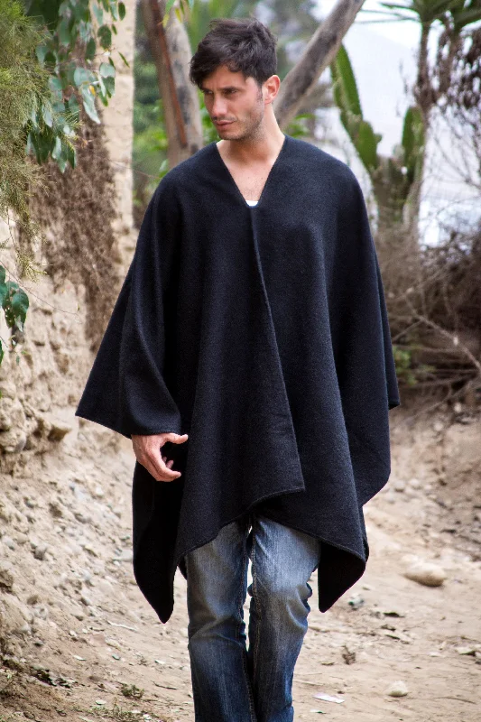 Inca Explorer Men's Alpaca Blend Poncho