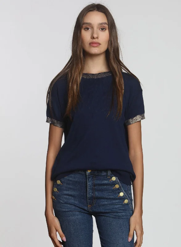 Goldie SS Tee - Navy