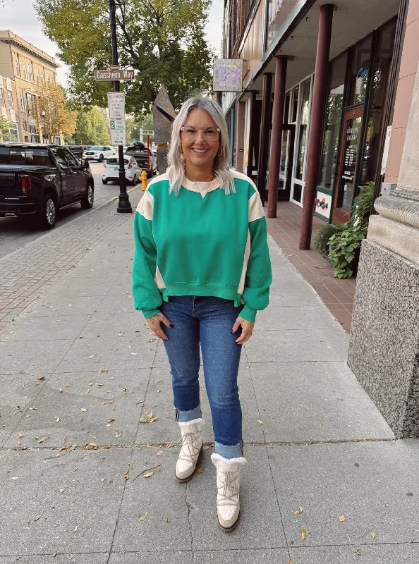 Olivia Green Sweatshirt