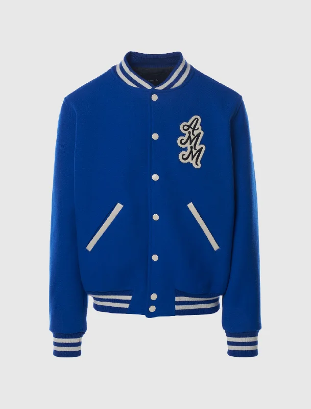 A MA MANIÉRE ROYAL BLUE VARSITY JACKET