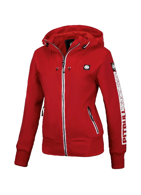 Women's transitional hooded jacket Aaricia Sleeve Logo