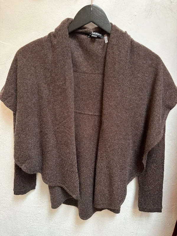 Chocolate Organic Cashmere Cardigan