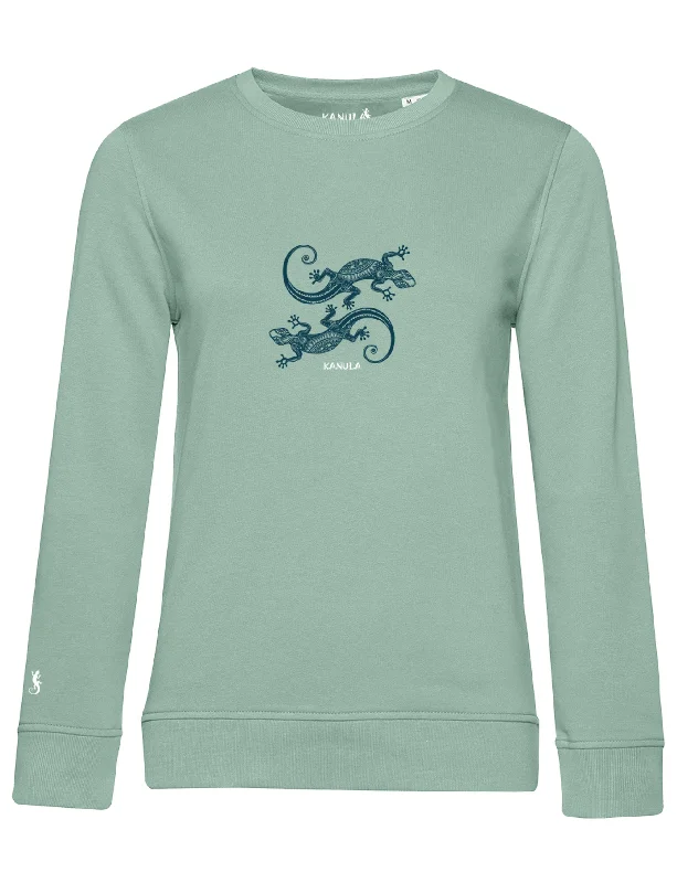 SPECIAL OFFER - Organic Cotton Sweatshirt - Ladies - SAGE - MEDIUM