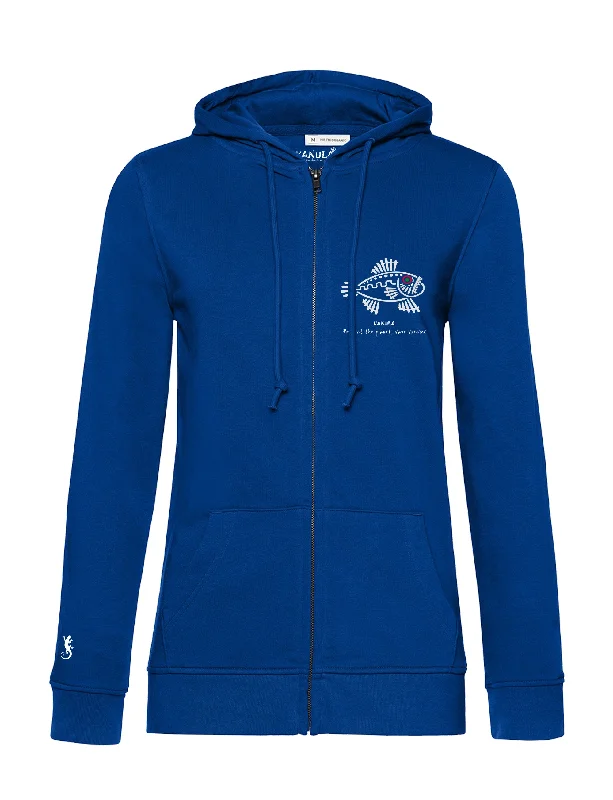 SPECIAL OFFER -  Organic Cotton Zipped Hoodie - ROYAL - XL