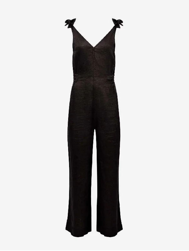 Floss Women's Linen Jumpsuit | Black