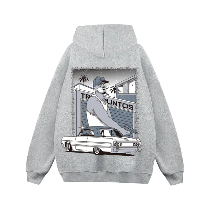 GEG | G/W 'Gentle Gangster' Logo Print Hoodie