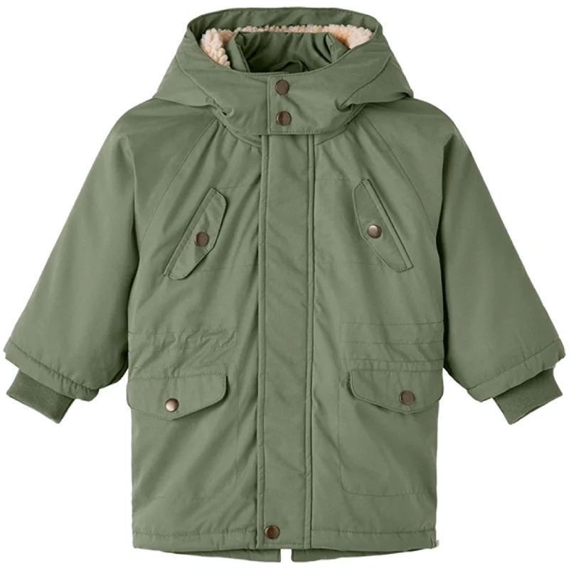 Lil'Atelier Oil Green Golan Padded Jacket