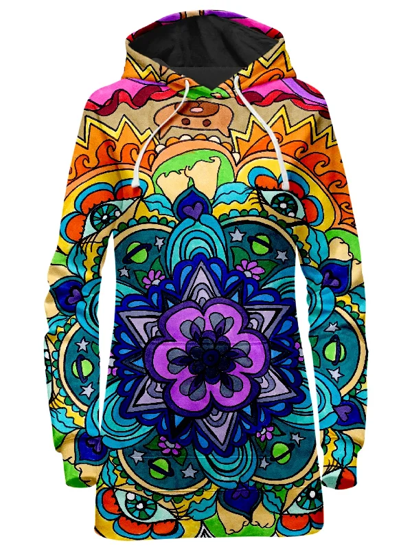 Microcosm Mandala Hoodie Dress