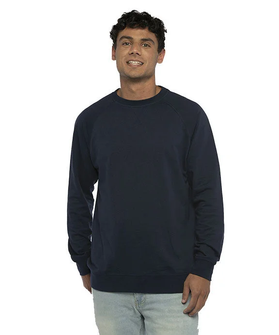 N9000 - Next Level Unisex French Terry Raglan Sweatshirt | Midnight Navy