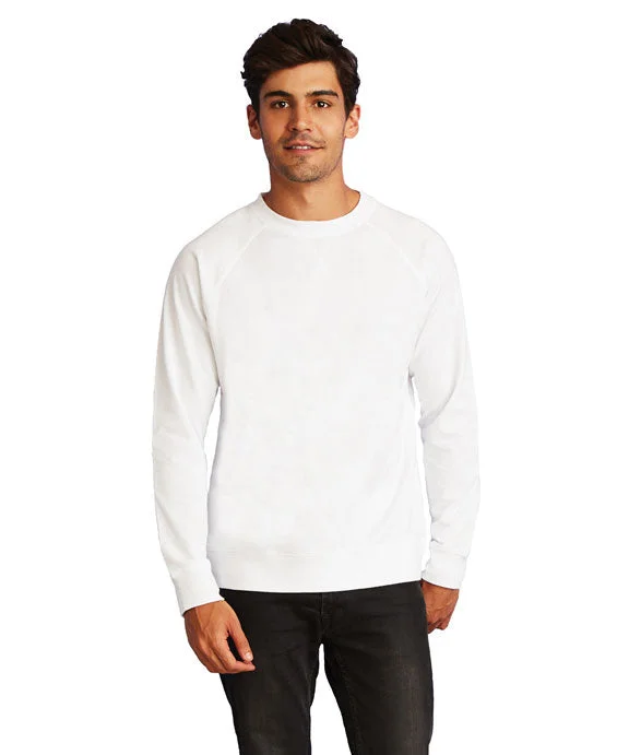 N9000 - Next Level Unisex French Terry Raglan Sweatshirt | White