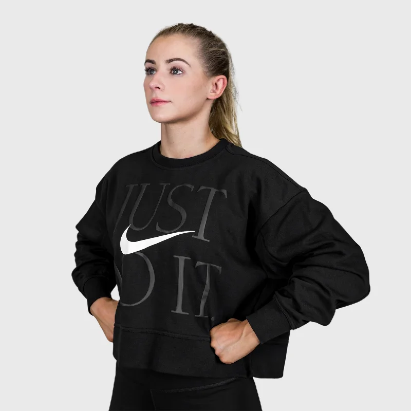 Nike - Dri-FIT Get Fit Women’s Training Crew - BLACK/WHITE