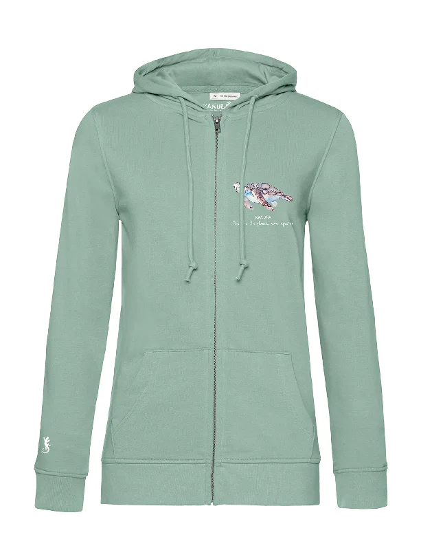 Organic Cotton Zipped Hoodie - Ladies - 10 Colours