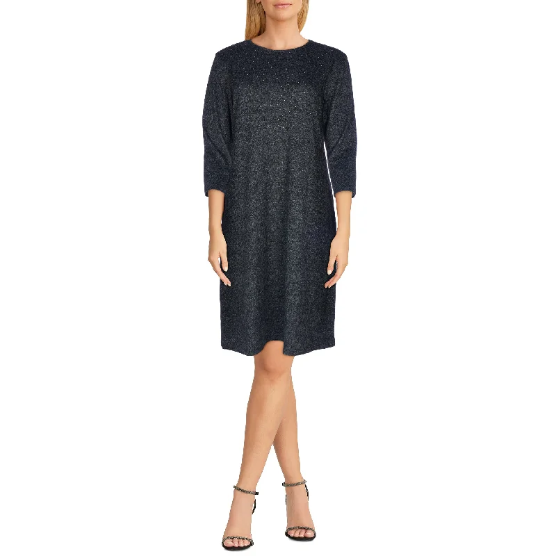 Classic Editions Women's Sweater Knit Dress with Studs