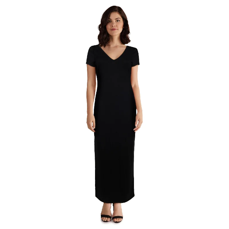 lily morgan Women's V-neck Maxi Dress