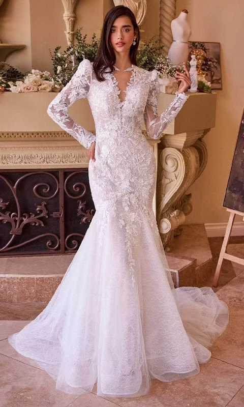 Andrea and Leo WL036 - Long Sleeve Trumpet Bridal Gown