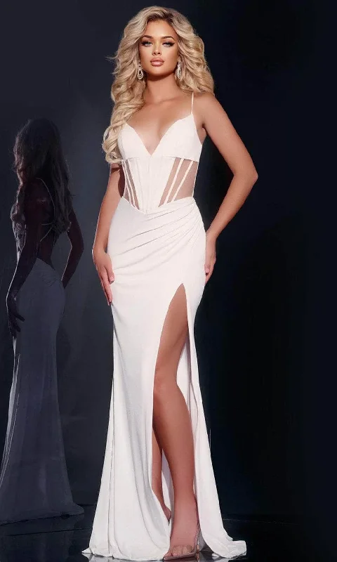 Jovani 42534 - Sheer Corset Prom Dress