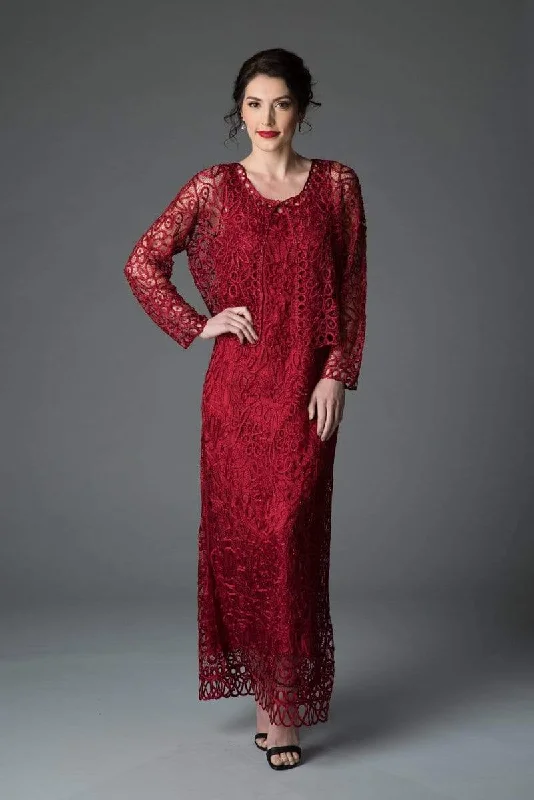 Soulmates C12016 - Beaded Hand Crochet Evening Dress