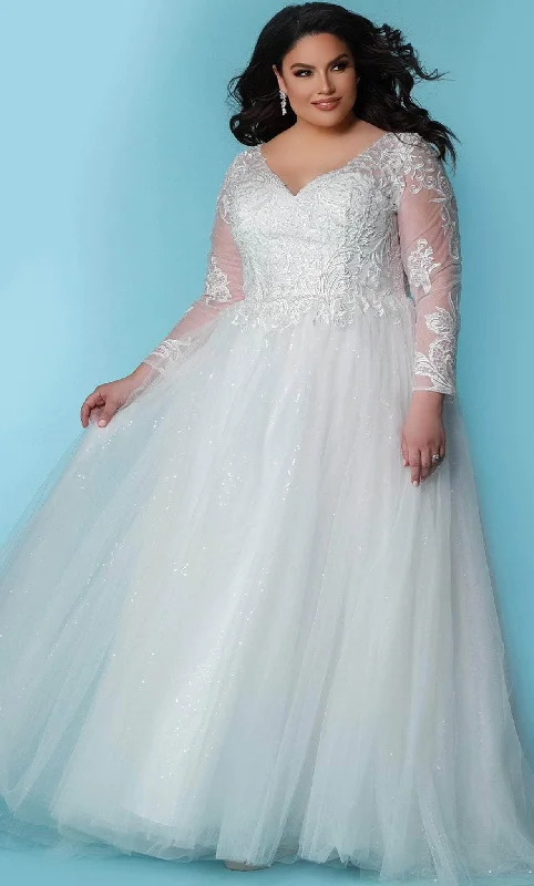 Sydney's Closet Bridal SC5292 - Conservative A-line Bridal Gown