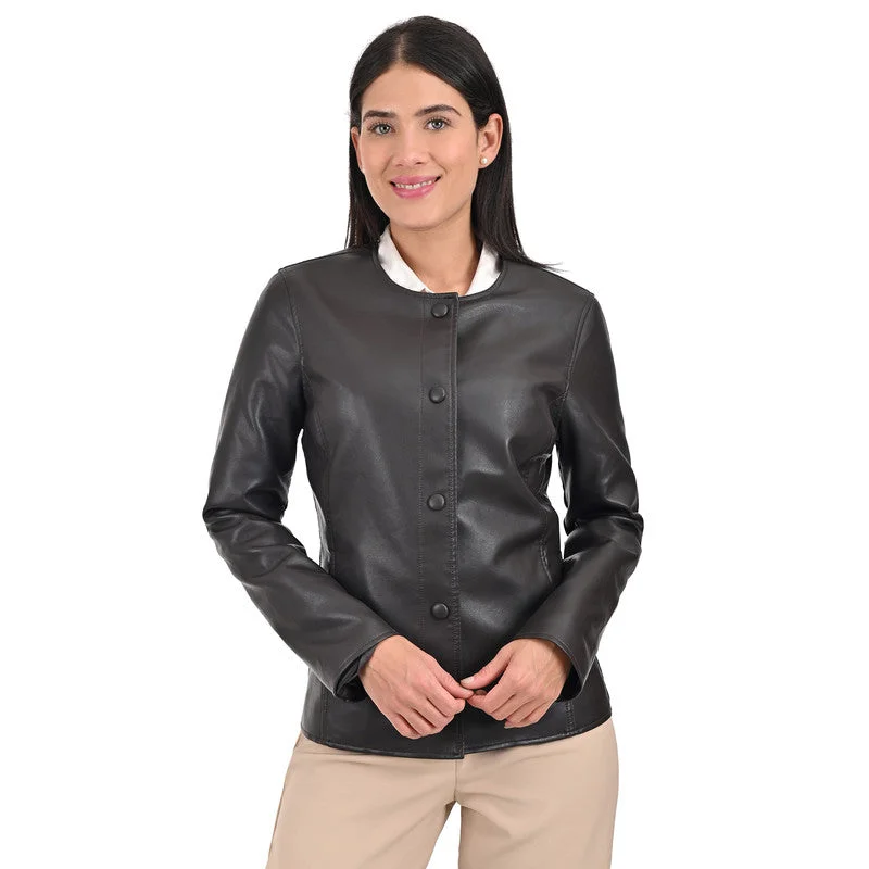 Nine West Women's Chic No-Collar Jacket