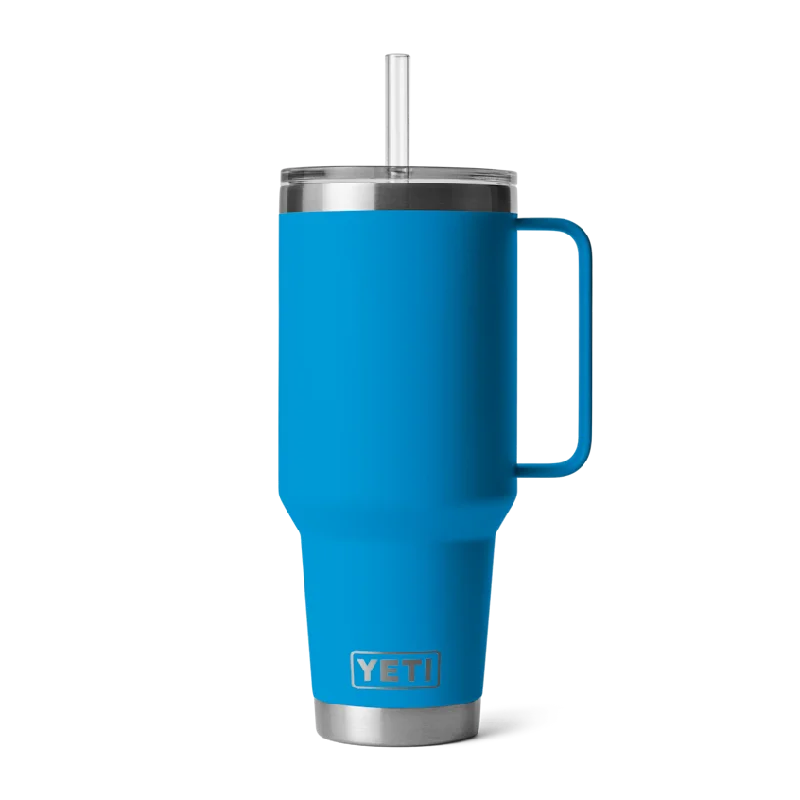 Rambler® 42 oz Mug W/Straw Lid - Big Wave Blue