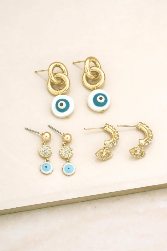 18k All Eyes on You Plated Set Earrings