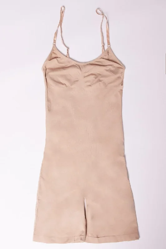 Beige Seamless Sculpting Bodysuit