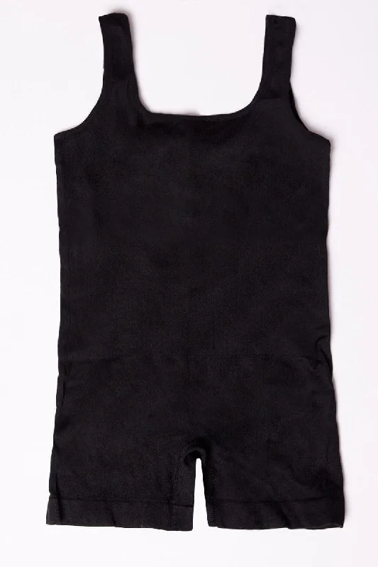 Black Seamless Sculpting Bodysuit