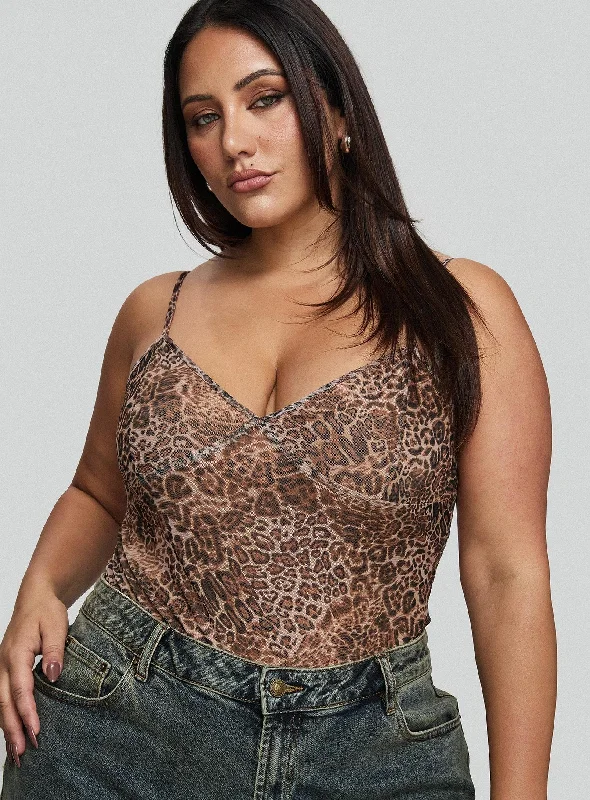 Elixia Bodysuit Leopard Curve