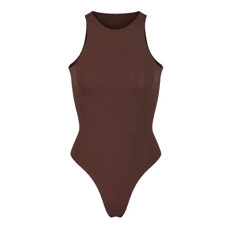 FITS EVERYBODY HIGH NECK BODYSUIT | COCOA