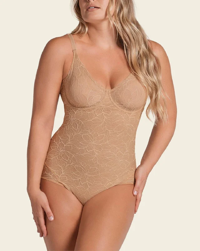 Leonisa Underwire Shaping Lace Bodysuit - 018512N